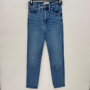 Madewell The Perfect Vintage Jean Women's Blue Denim High Rise Slim Fit‎ Size 26